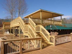New Deck above hot tub
